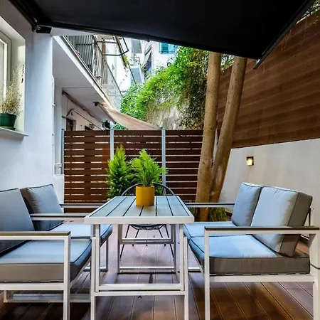 Apartment Backyard Modern House Nea Smyrni